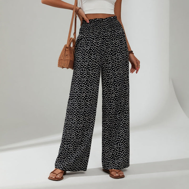 Bindi | Elegant Printed Wide Leg Pants for Women