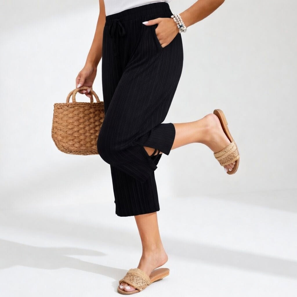 Sunday | Effortless Flowy Summer Pants with Elastic Waist
