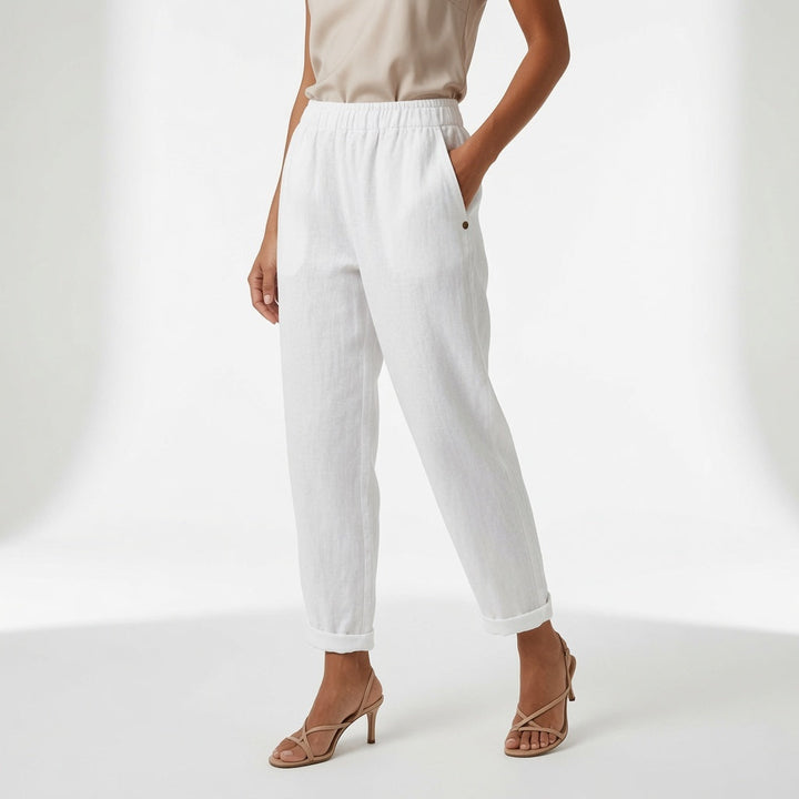 Pippa | Elegant Linen Wide Leg Summer Pants
