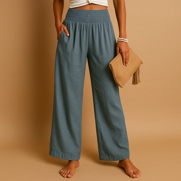 Blythe | Wide Leg Elastic Waist Pants