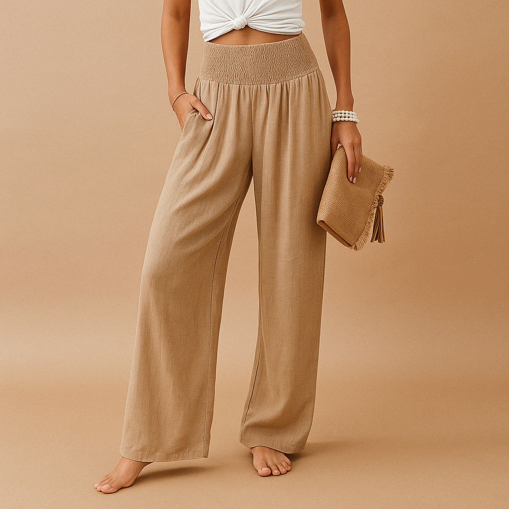 Blythe | Wide Leg Elastic Waist Pants
