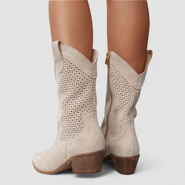 Rosie's Perforated Western Boots