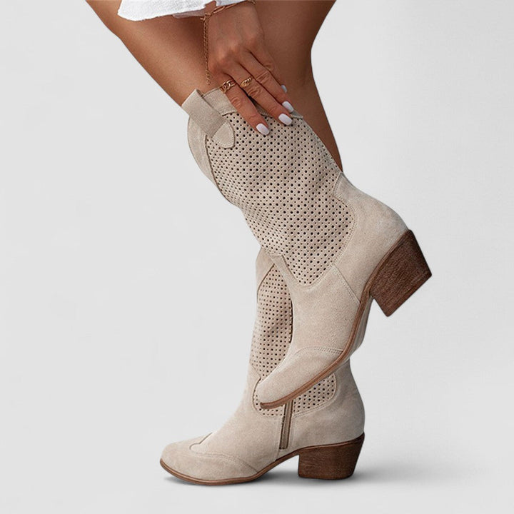 Rosie's Perforated Western Boots