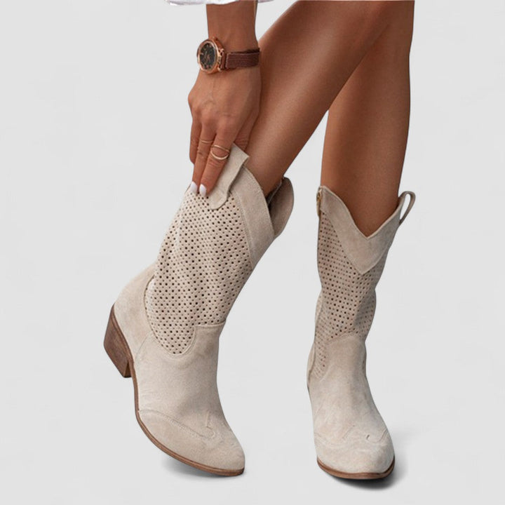 Rosie's Perforated Western Boots