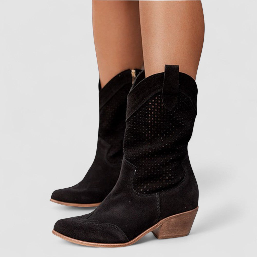 Rosie's Perforated Western Boots