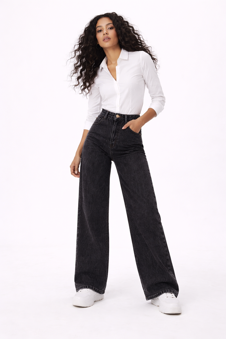 Ines | Dark Flare Jeans