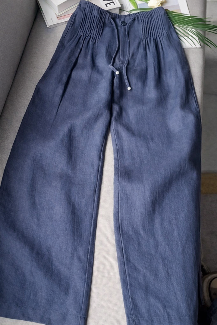 Bridie | Easy Lightweight Cotton Wide Leg Pants