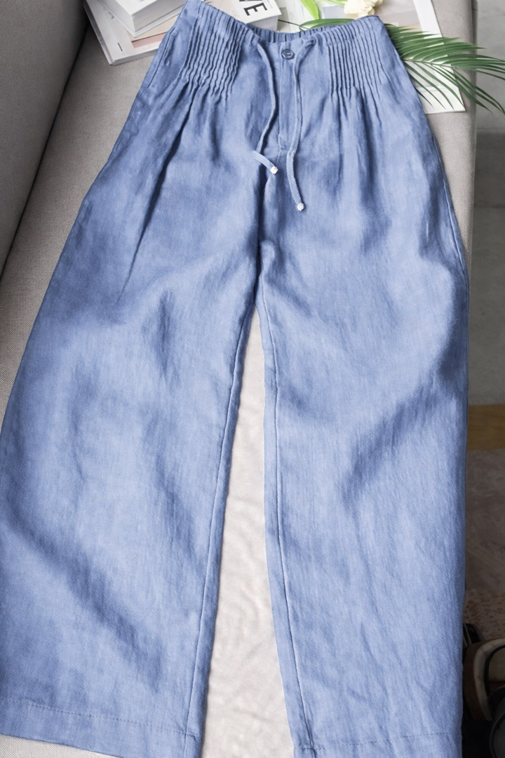 Bridie | Easy Lightweight Cotton Wide Leg Pants