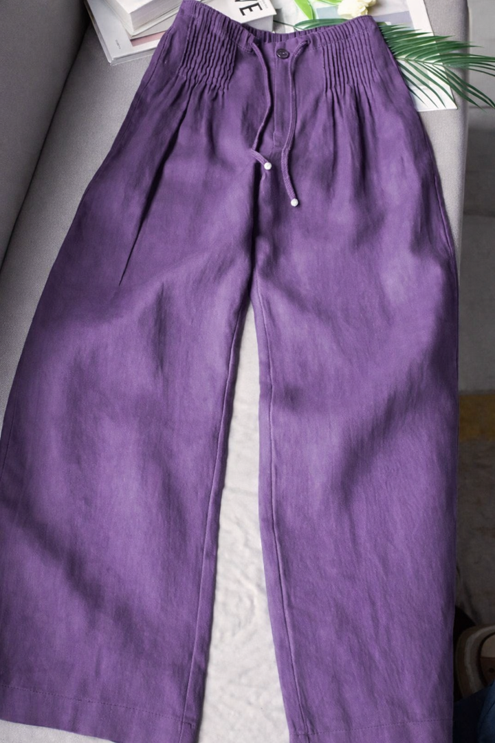 Bridie | Easy Lightweight Cotton Wide Leg Pants