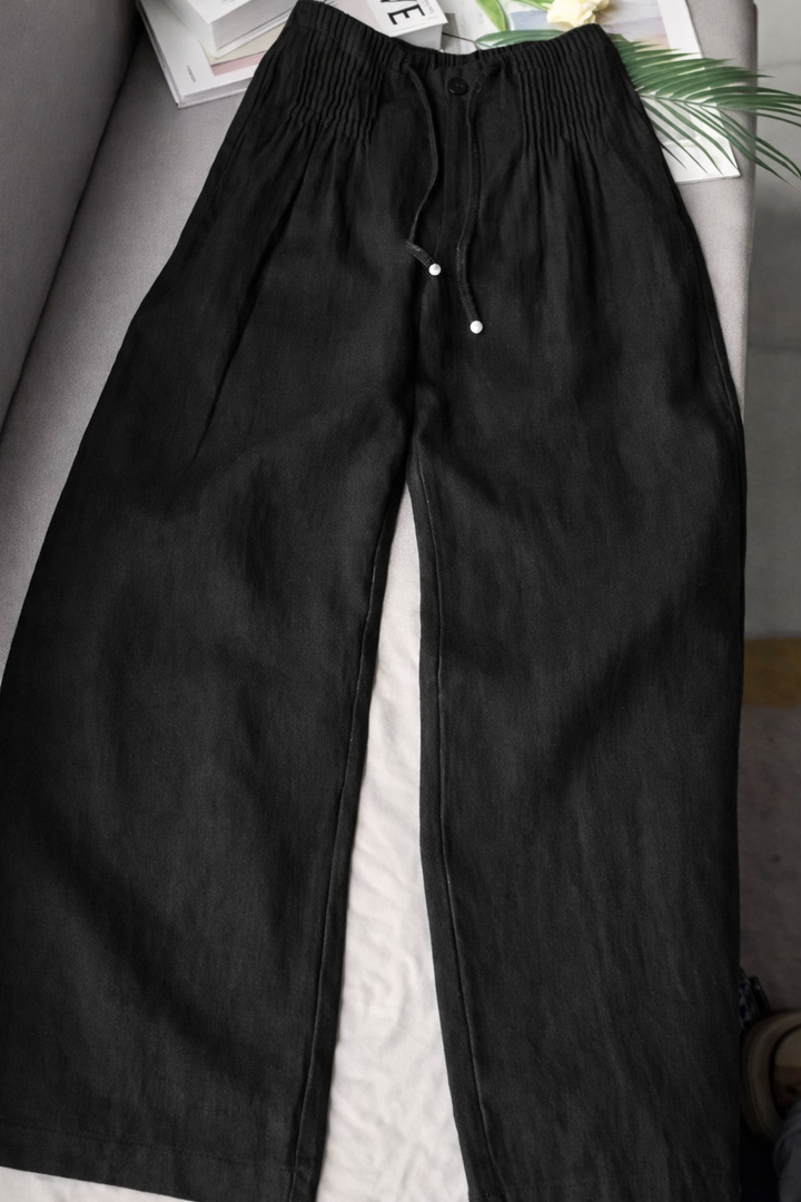 Bridie | Easy Lightweight Cotton Wide Leg Pants