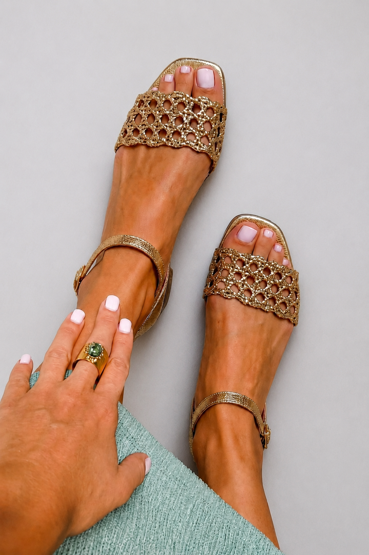 Aurora™ | Golden Summer Sandals