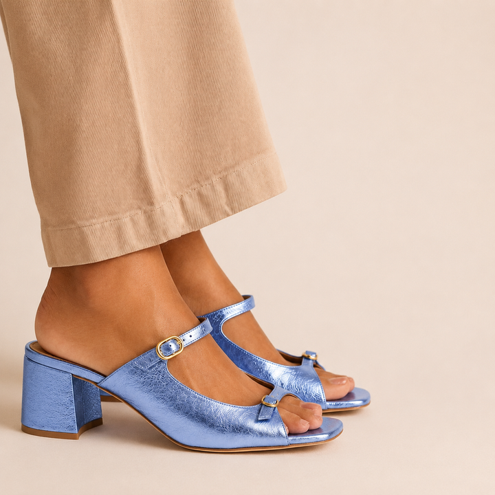 Yarra | Elegant Gold Heeled Sandals