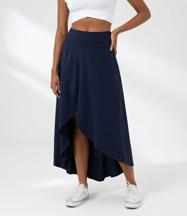 Bonney | Flowy Asymmetric Midi Skirt
