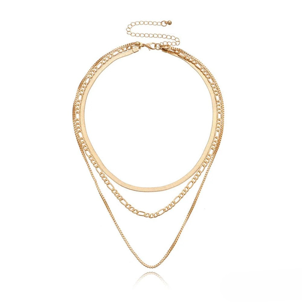 Elia | Vintage 3-Piece Layered Necklace
