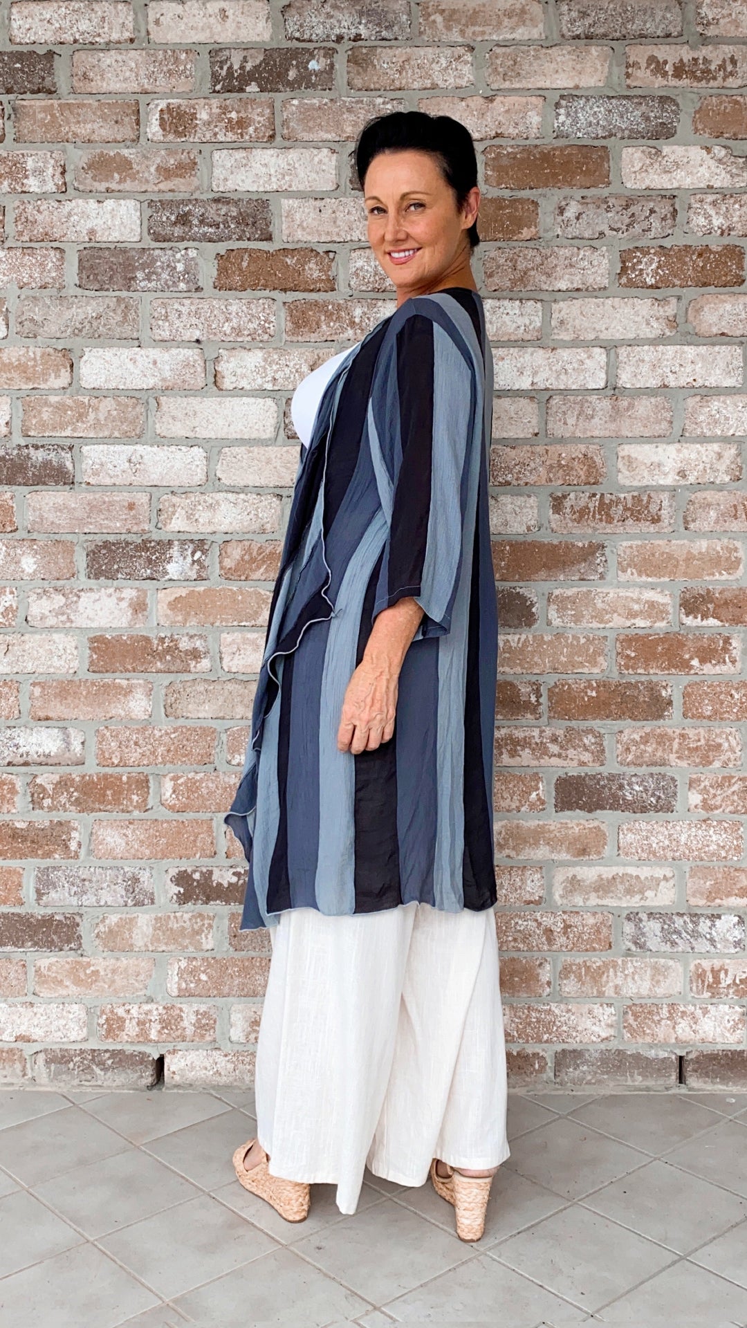 Della | Liquorice Stripe Jacket