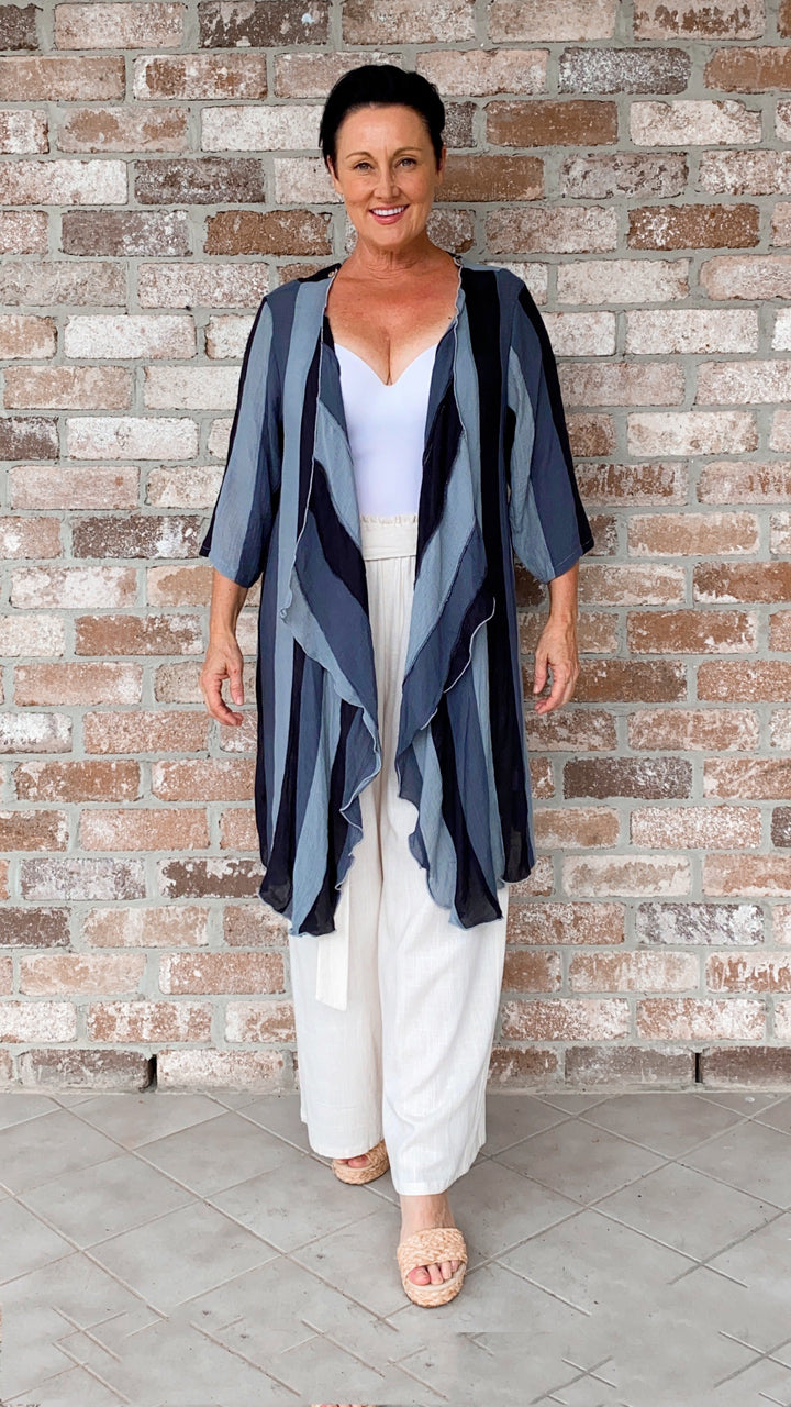 Della | Liquorice Stripe Jacket
