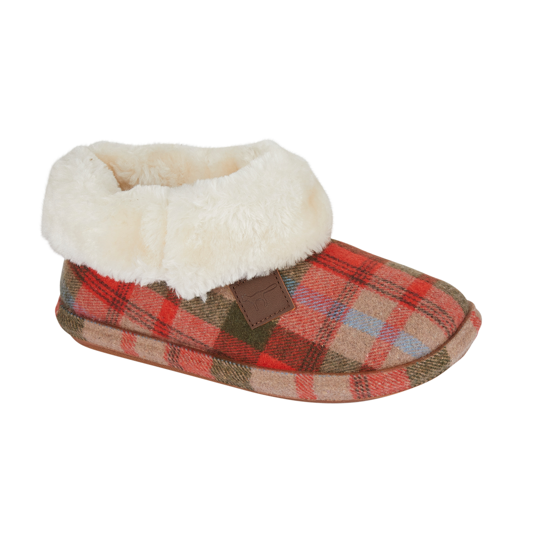 Quinn | Tartan Bootee Slippers