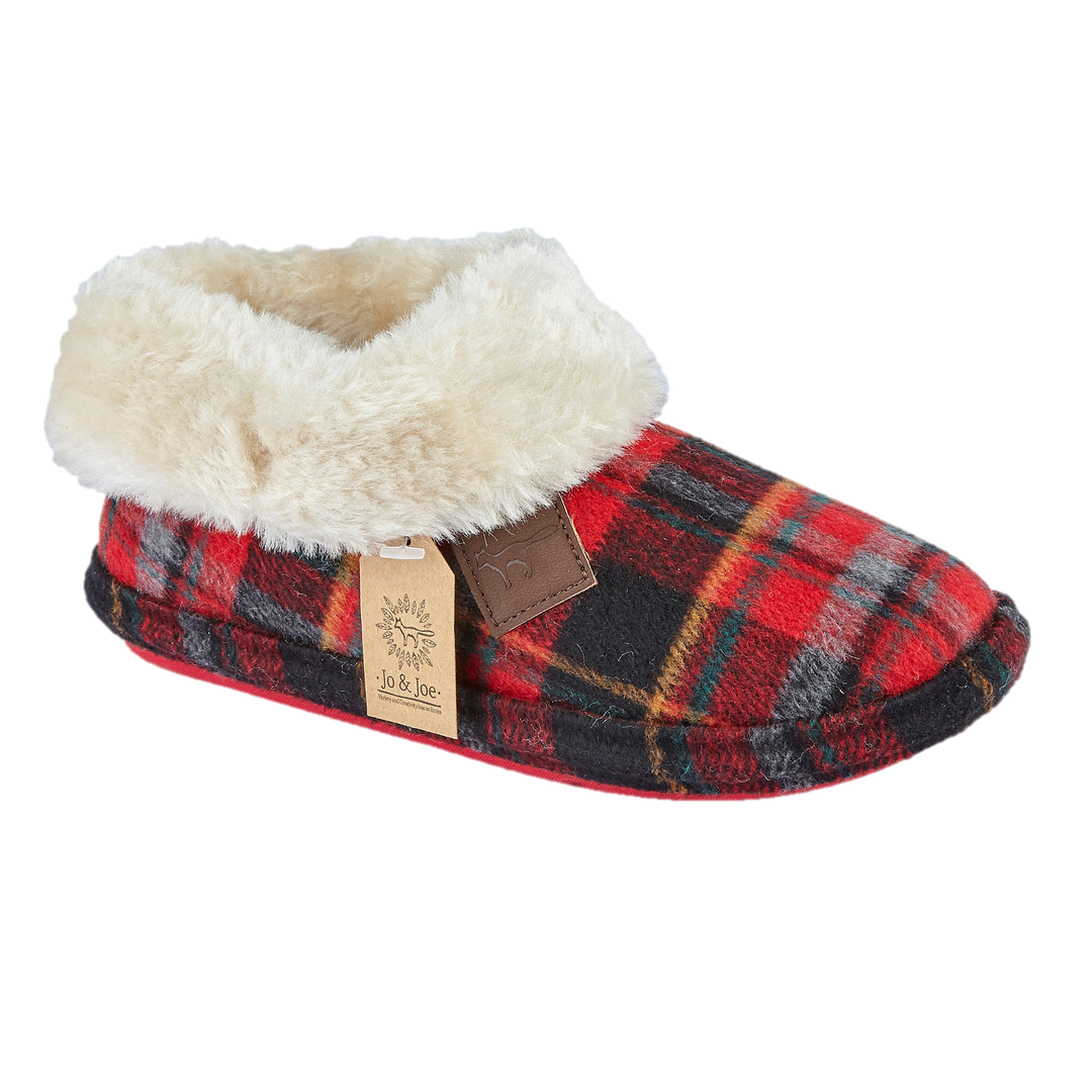 Quinn | Tartan Bootee Slippers