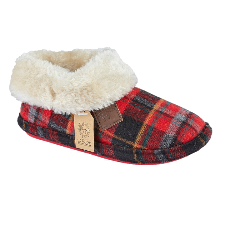 Quinn | Tartan Bootee Slippers