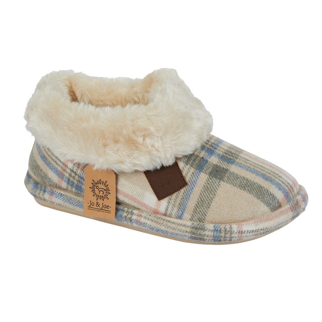 Quinn | Tartan Bootee Slippers