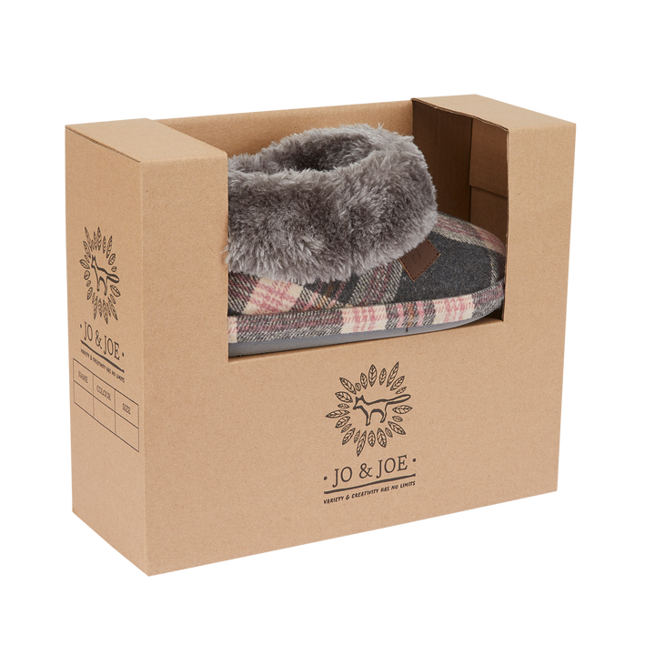 Quinn | Tartan Bootee Slippers