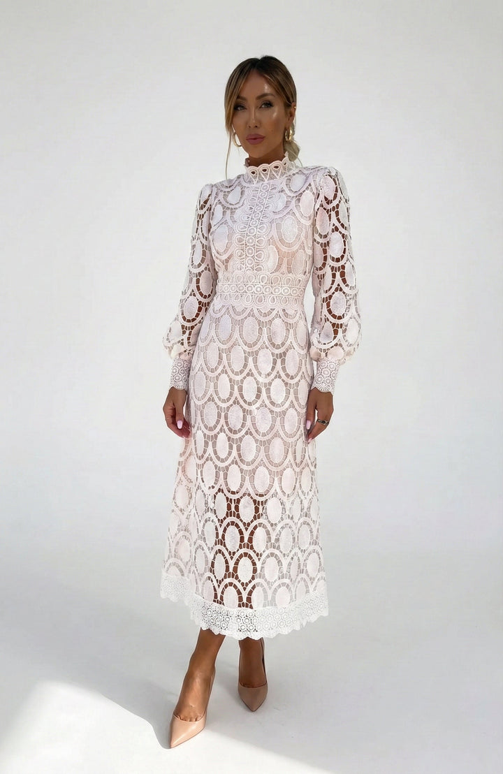 Petra | Ceremony Midi Dress with Cut-Out Detailing