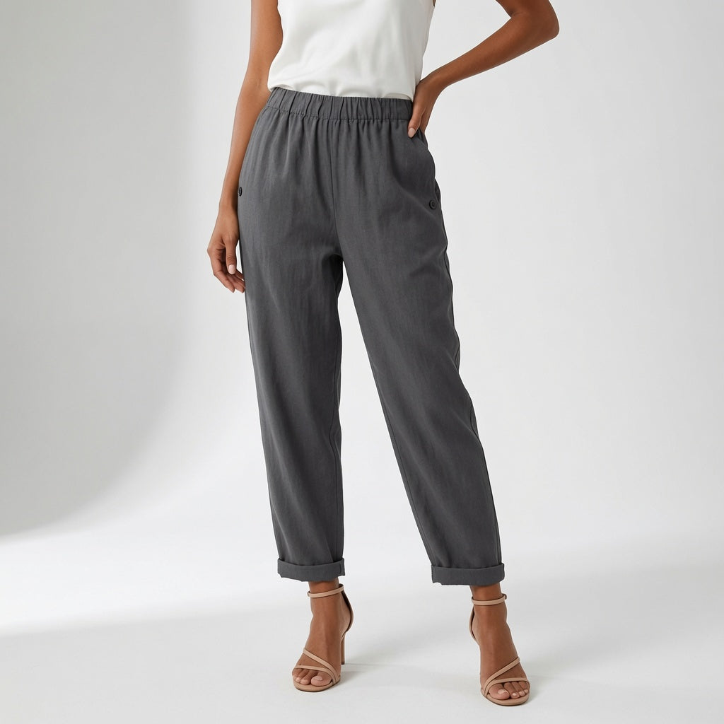 Pippa | Elegant Linen Wide Leg Summer Pants