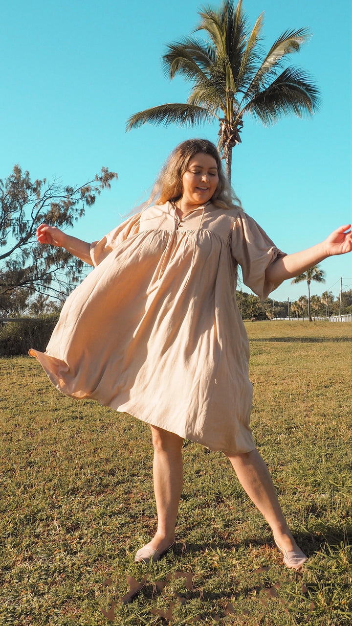 Genevieve | Dusk Linen Dress