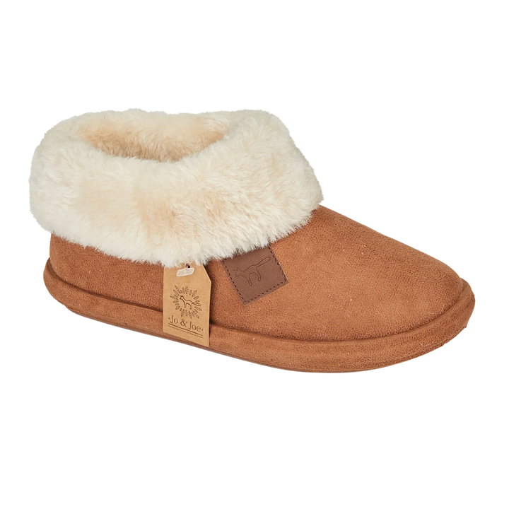 Cleo | Faux Suede Bootee Slippers