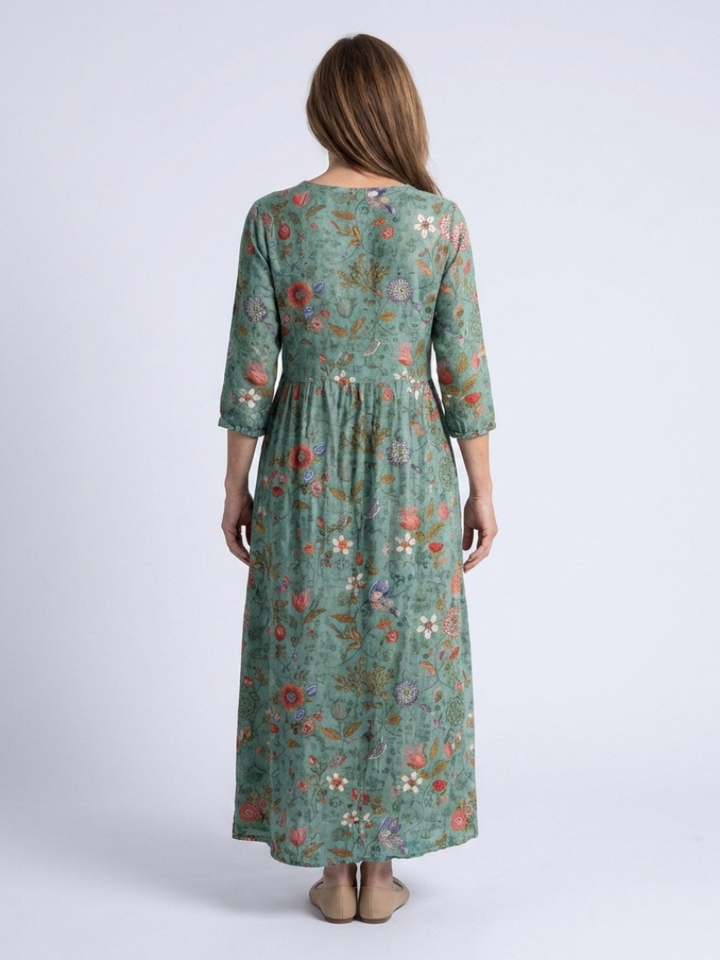 Marina | Floral V-Neck Maxi Dress