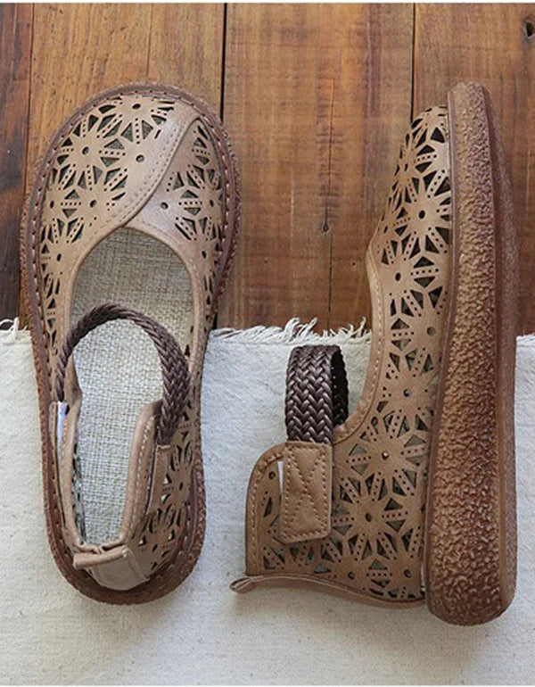 Elke | Laser Cut Slip-On Shoes