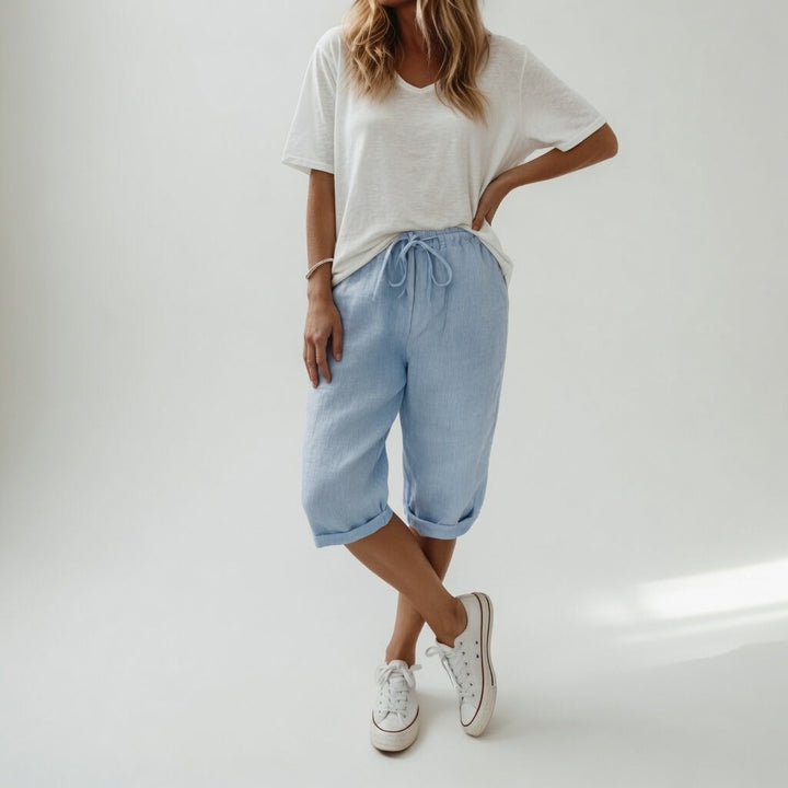 Kasey | Classic Cotton Bermuda Shorts for Women