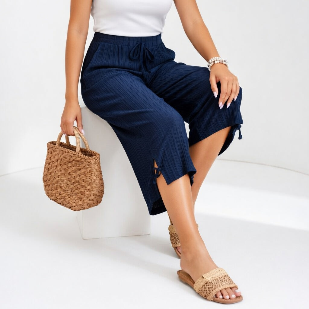Sunday | Effortless Flowy Summer Pants with Elastic Waist