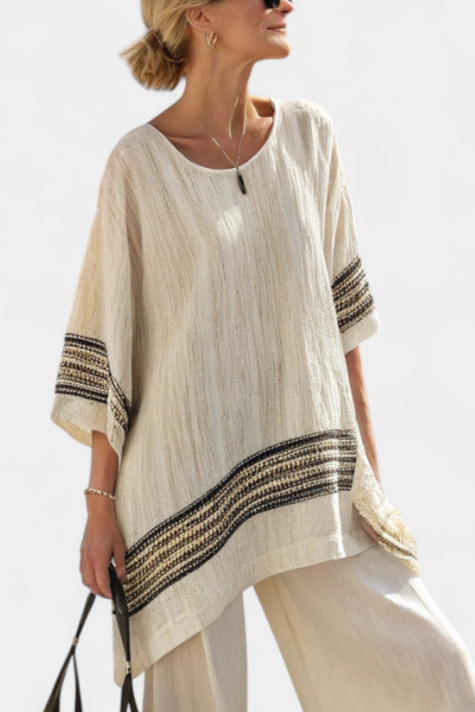 Harlowe | Black Striped Set