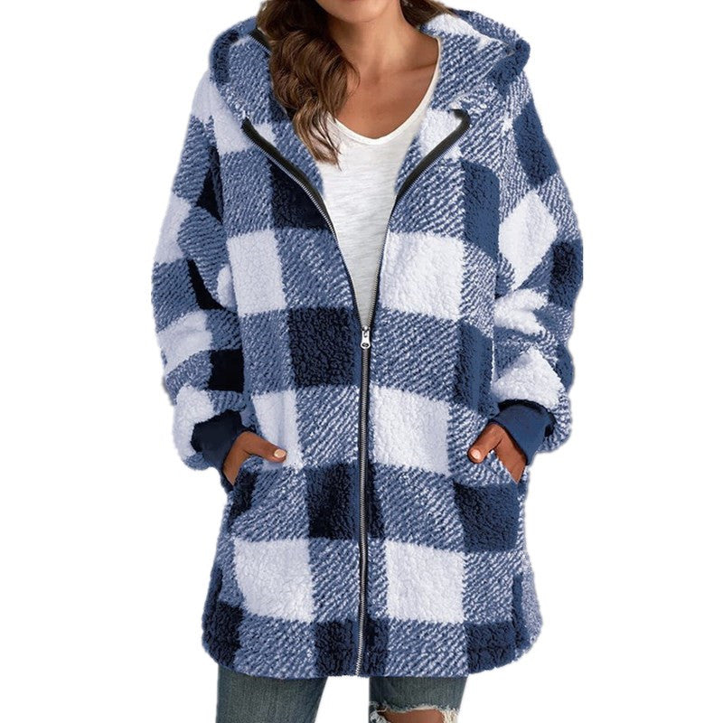 Arabella | Plaid Fleece Coat
