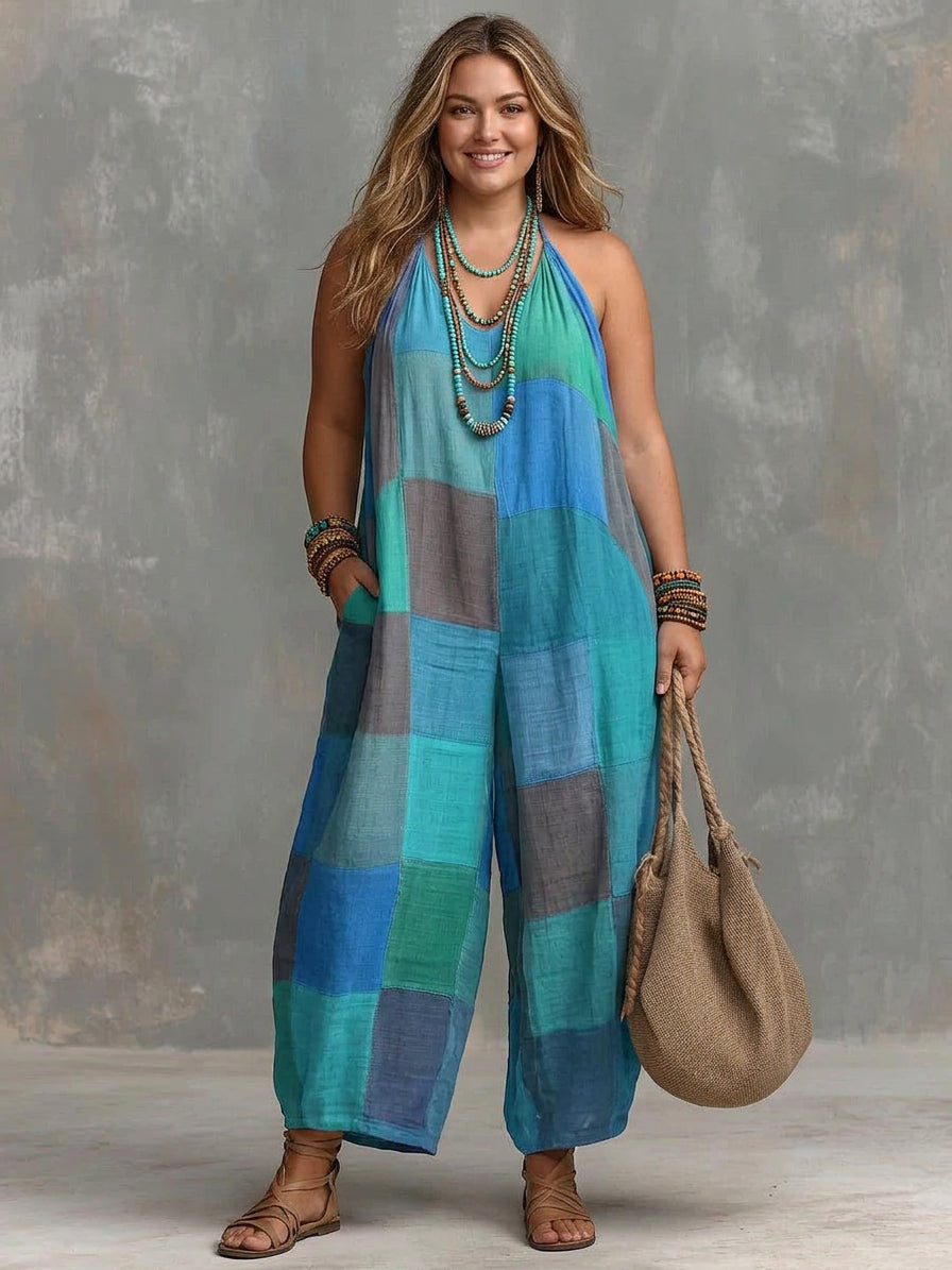 Solstice | Bohemian Patchwork Jumpsuit