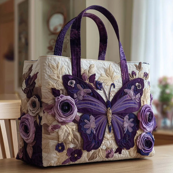 Butterfly Patterns Quilted Tote