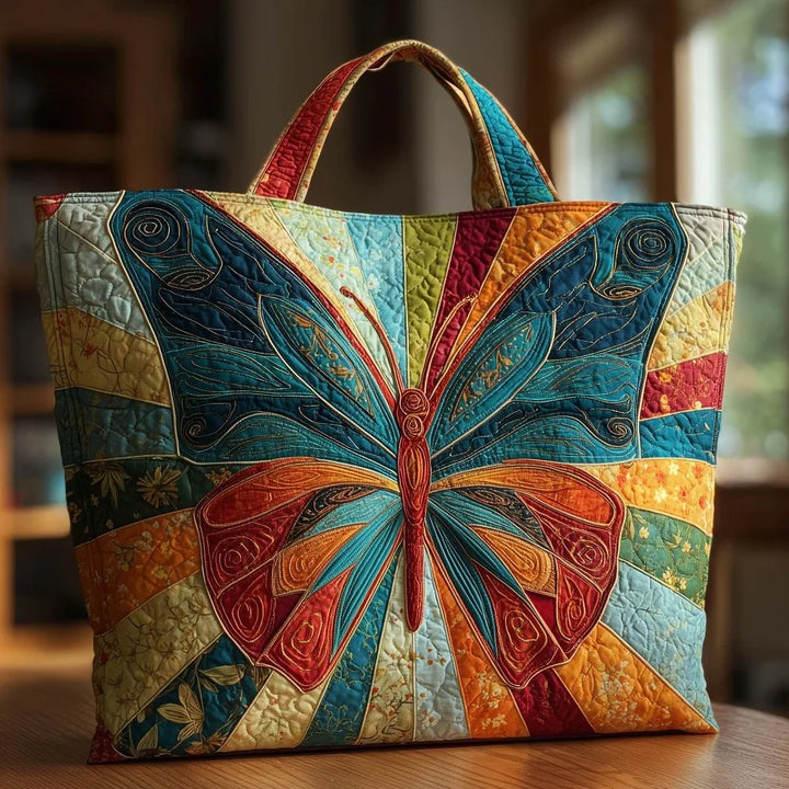 Butterfly Patterns Quilted Tote
