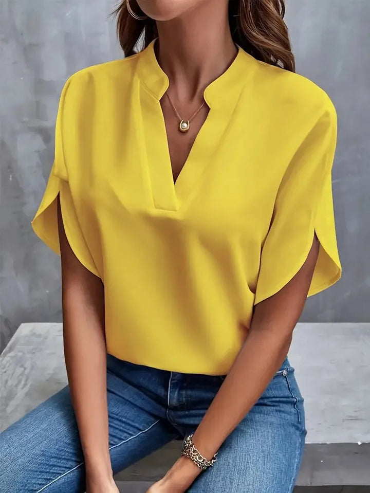 Marlenne | V-Neck Half Sleeve Blouse