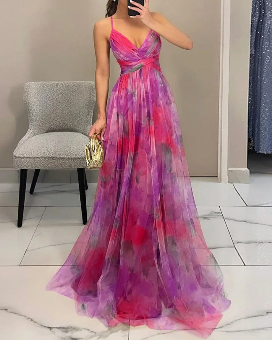 Harper | Floral Print Maxi Dress