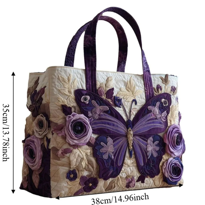 Butterfly Patterns Quilted Tote