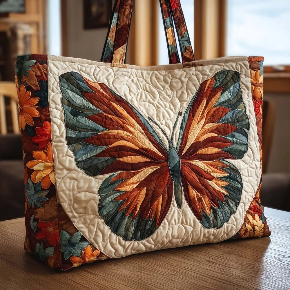 Butterfly Patterns Quilted Tote