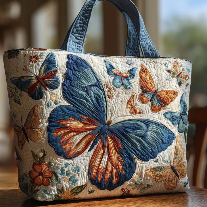 Butterfly Patterns Quilted Tote