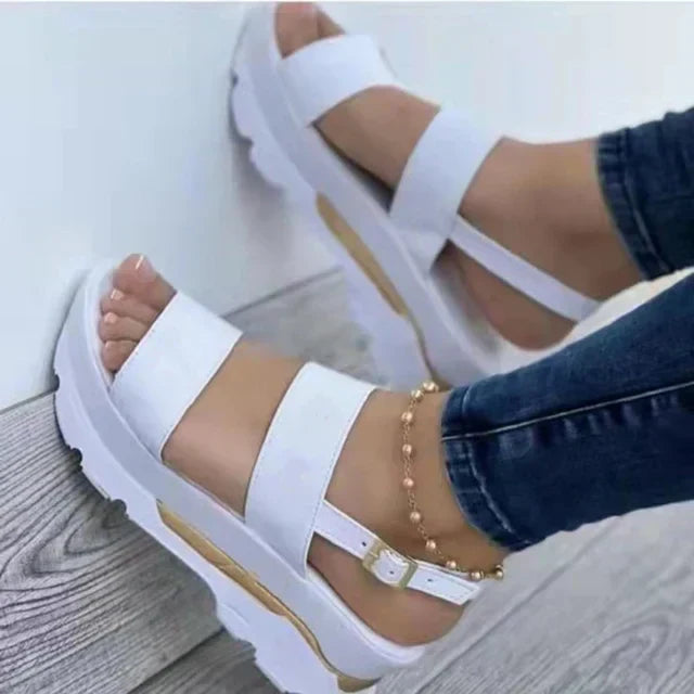 Dove | Platform Double Strap Sandals