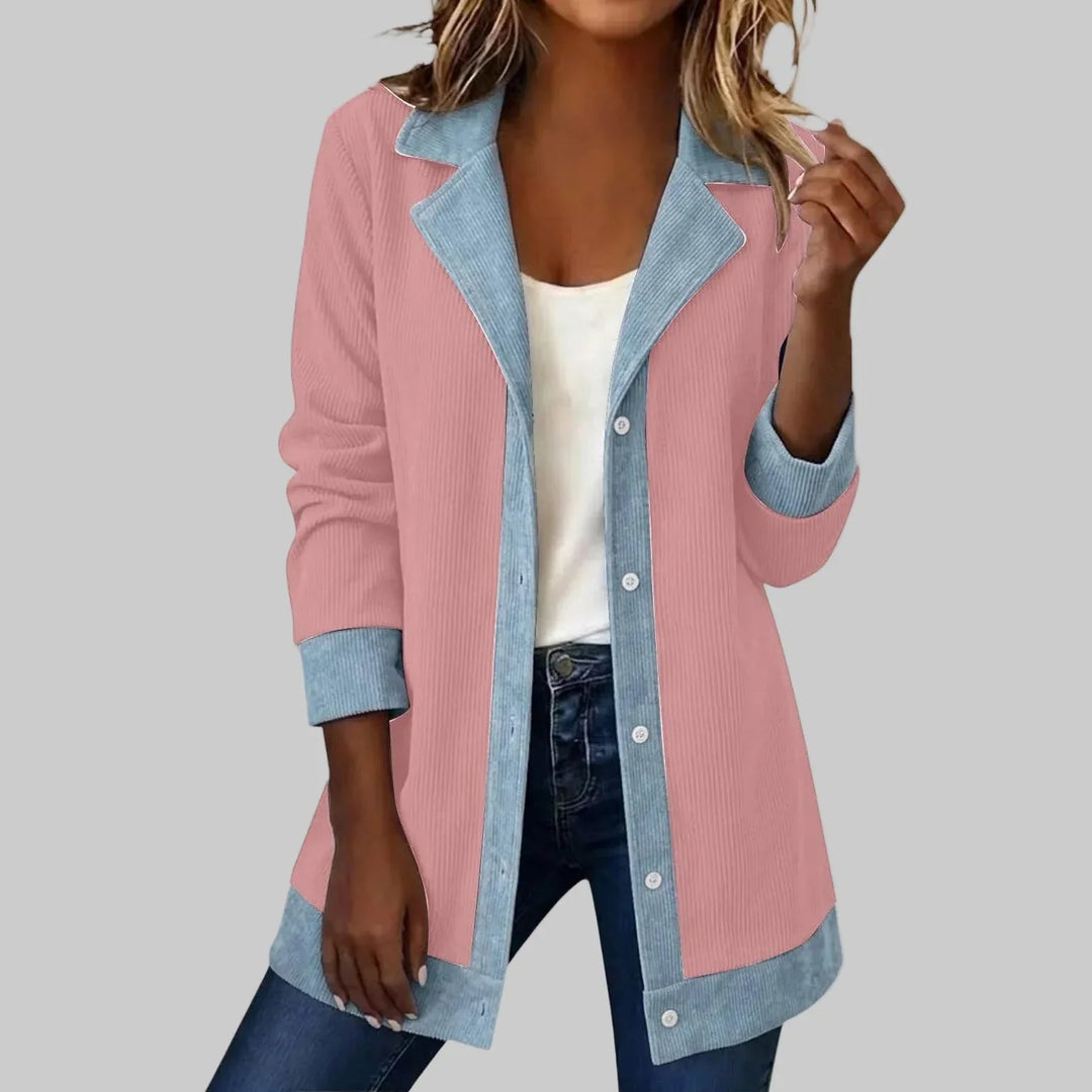 Relaxed Denim Jacket – Pink