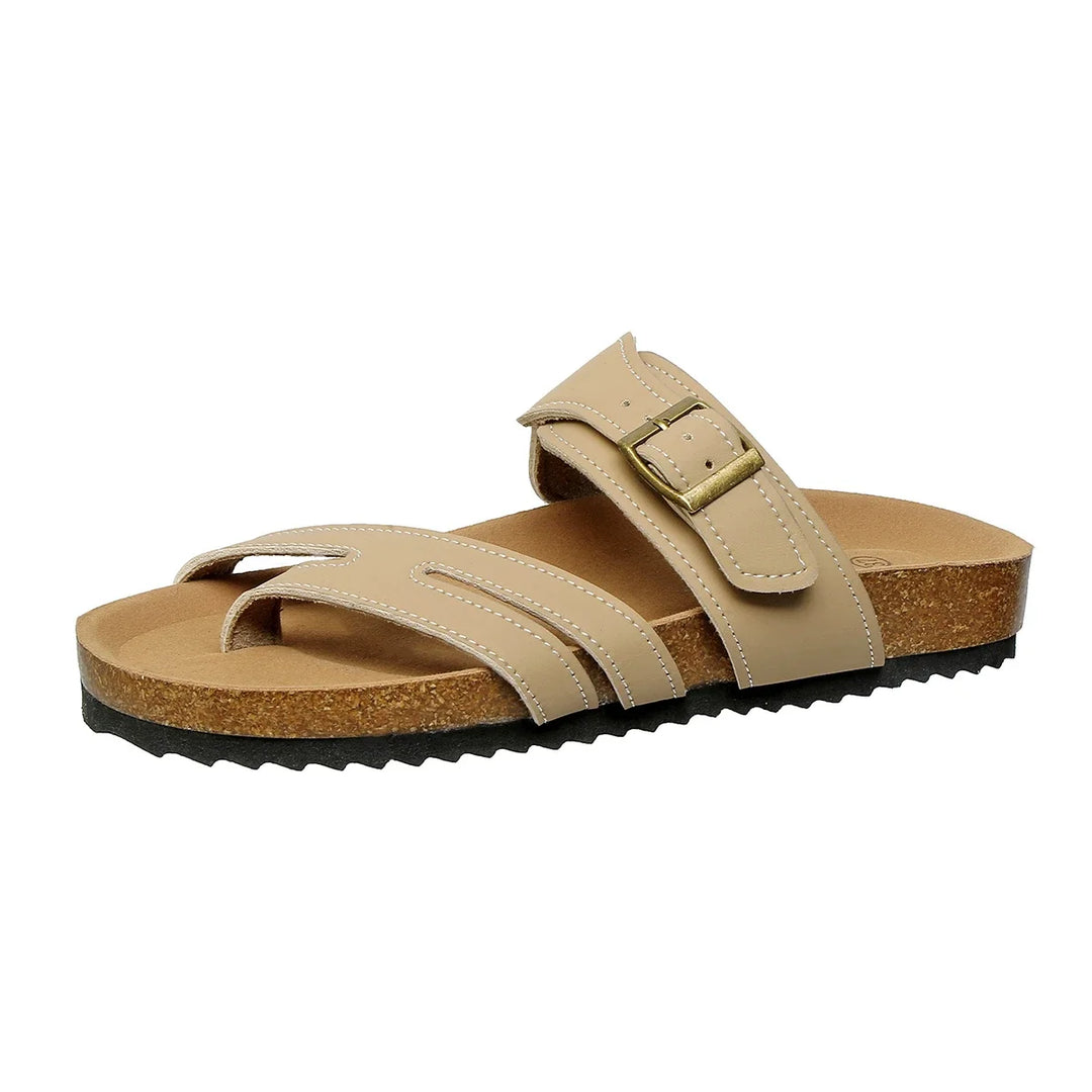 Tahlia | Relaxed Cork Slide Sandals