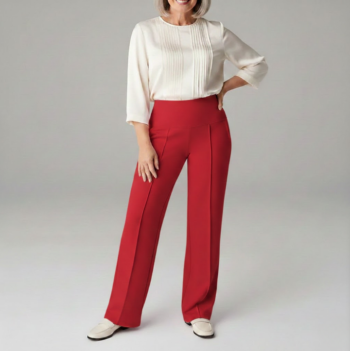 Marli | Flattering Tapered Leg Comfort Pants with Pockets