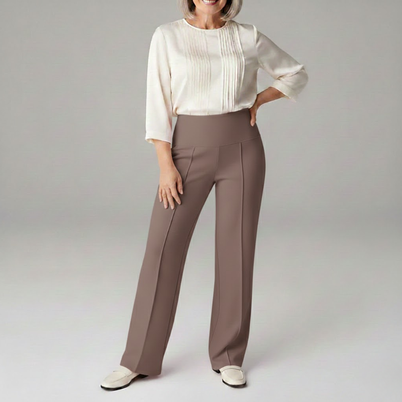 Marli | Flattering Tapered Leg Comfort Pants with Pockets