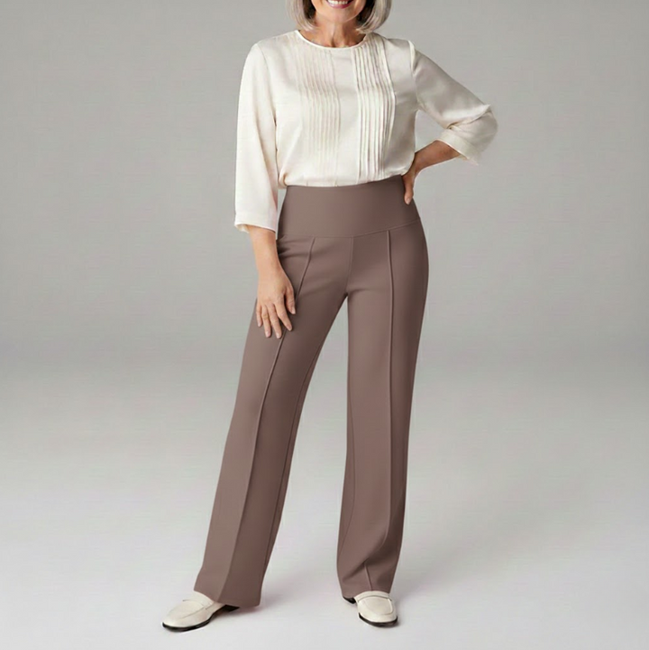 Marli | Flattering Tapered Leg Comfort Pants with Pockets