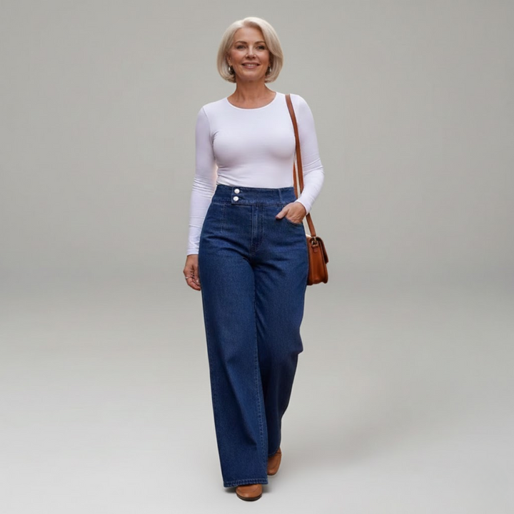 Posy | Flattering High Waisted Slim Fit Jeans